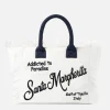 Vanity-Schultertasche aus Frottee mit Santa Margherita-Stickerei