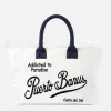 Vanity-Schultertasche aus Frottee mit Puerto Banus-Stickerei