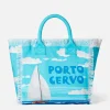 Vanity-Umhängetasche aus Segeltuch mit Porto Cervo-Aufdruck