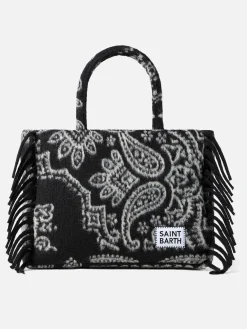 Vanity-Umhängetasche mit schwarzem Bandana-Aufdruck