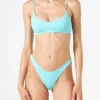 Wassergrüner Damen-Bralette-Bikini