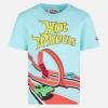 Wassergrünes Baumwoll-T-Shirt für Jungen mit Hot Wheels-Aufdruck | HOT WHEELS SONDEREDITION