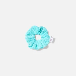 Wassergrünes Crinkle-Scrunchie