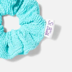 Wassergrünes Crinkle-Scrunchie