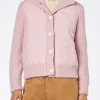 Wattierte Damenjacke mit Strickärmeln