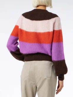 Weicher Damenpullover mit verblassten Farben