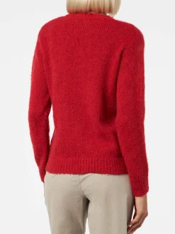 Weicher Damenpullover mit Rundhalsausschnitt und Cortina Queen-Stickerei