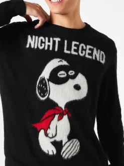 Weicher Herrenpullover mit Snoopy Night Legend-Aufdruck | SNOOPY – PEANUTS™ SONDEREDITION