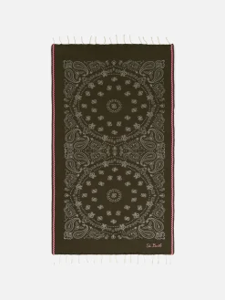 Weicher Jacquard-Fouta mit Wellenbesatz