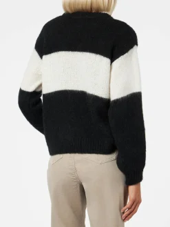Weicher, kastenförmiger Damenpullover mit Après-Chic-Jacquard-Print