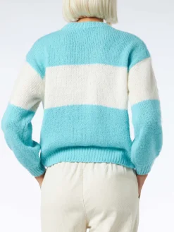 Weicher, kastenförmiger Damenpullover mit Cortina-Jacquard-Print