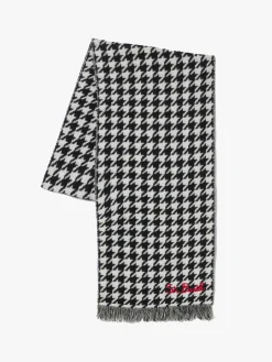 Weicher Wollschal mit Pied-de-Poule-Muster
