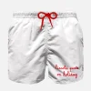 Weiße Badeshorts für Jungen