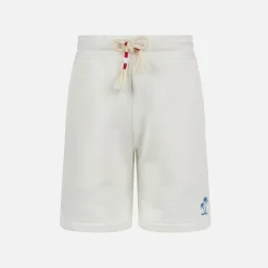 Weiße Baumwoll-Bermuda für Jungen