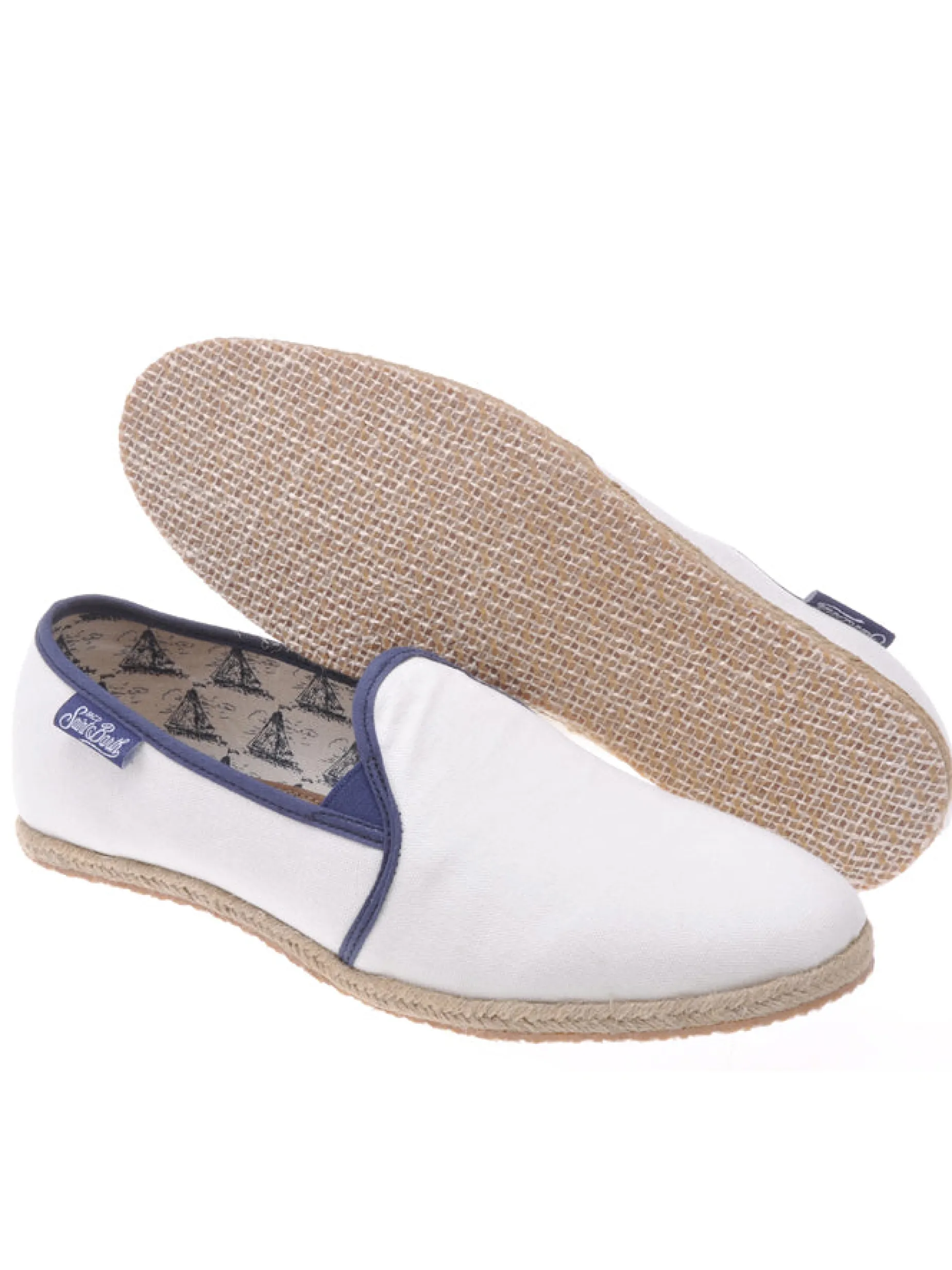 Weiße Canvas-Schuhe für Herren