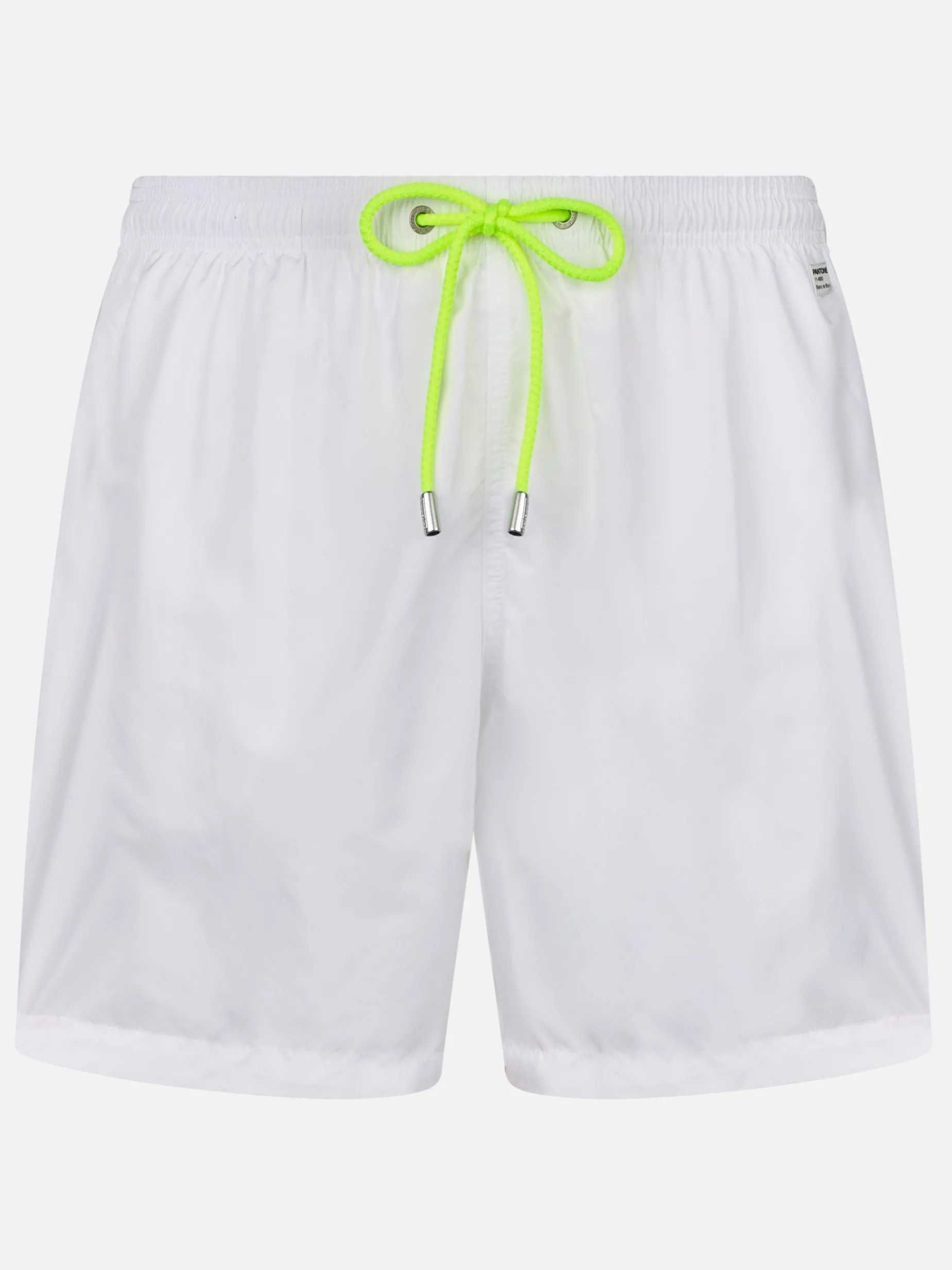 Weiße Herren-Badeshorts aus leichtem Stoff Lighting Pantone | PANTONE-SONDERAUSGABE