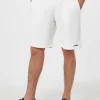 Weiße Herren-Bermudashorts aus Baumwollfleece Randle