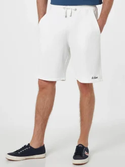Weiße Herren-Bermudashorts aus Baumwollfleece Randle