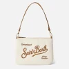 Weiße Tasche Mini Parisienne mit Saint Barth-Stickerei