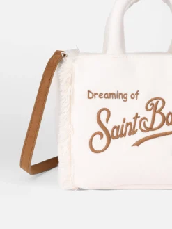 Weiße Wollhandtasche „Mini Vanity“