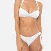 Weißer Bralette-Bikini für Damen mit Bügeln