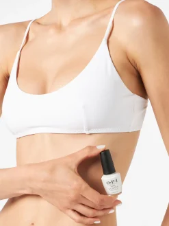 Weißer Bralette-Bikini für Damen