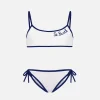 Weißer Bralette-Bikini für Mädchen