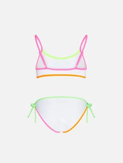 Weißer Bralette-Bikini für Mädchen