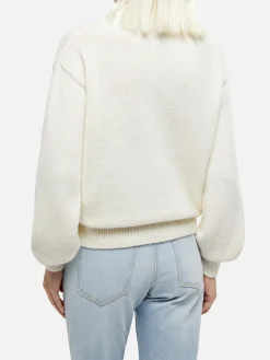 Weißer Damenpullover Danya mit Cortina-Aufdruck