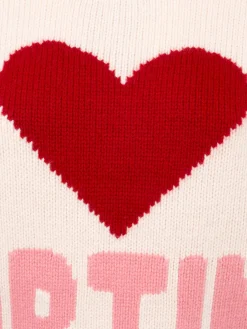 Weißer Fair-Isle-Pullover Kyla für Damen mit Cortina-Print