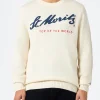 Weißer Herrenpullover Bombardino mit St. Moritz Top of the World-Aufdruck | ST. MORITZ TOP OF THE WORLD SPECIAL EDITION
