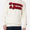 Weißer Herrenpullover Heron mit Logo-Jacquard-Print Vacanze di Natale | VACANZE DI NATALE SONDERAUSGABE