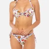 Weißer Maiolika-Bralette-Bikini