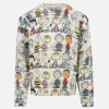 Weißer Rundhalspullover für Jungen Douglas mit Peanuts-Team-Print | SNOOPY PEANUTS SPECIAL EDITION