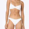 Weißer Scoop-Bralette-Bikini für Damen May Lido