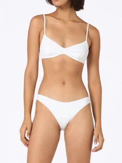 Weißer Scoop-Bralette-Bikini für Damen May Lido