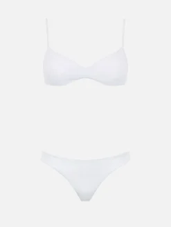 Weißer Scoop-Bralette-Bikini für Damen May Lido
