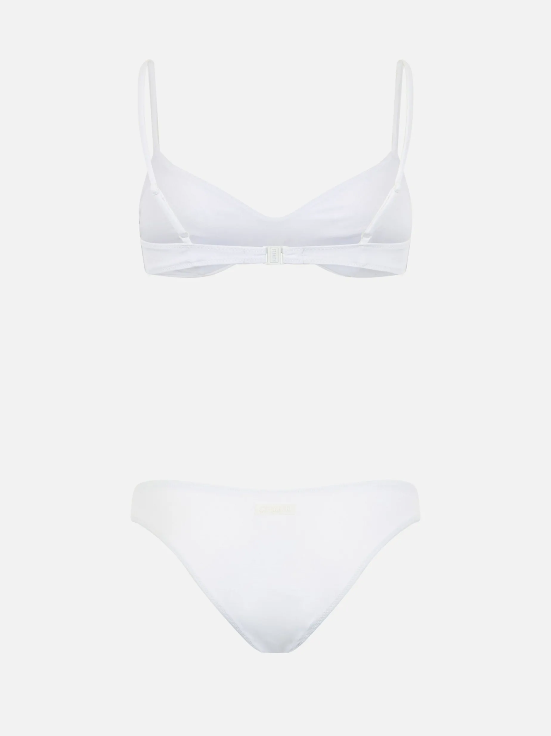 Weißer Scoop-Bralette-Bikini für Damen May Lido