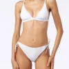 Weißer Triangel-Bikini für Damen