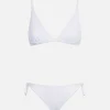 Weißer Triangel-Bikini für Damen