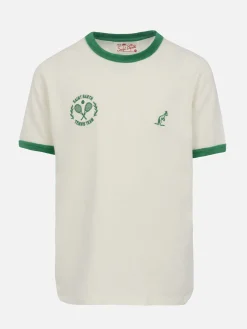 Weißes Baumwoll-T-Shirt für Jungen Dean Jr mit Australian Stickerei | AUSTRALIAN BRAND SPECIAL EDITION