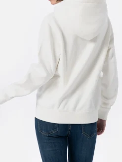 Weißes Damen-Sweatshirt Virginia mit Strasssteinen