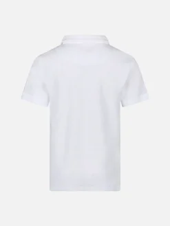 Weißes Frottee-Poloshirt für Jungen Jeremy Jr