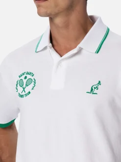 Weißes Herren-Poloshirt aus Baumwollpiquet Beverly Hills | AUSTRALIAN BRAND SPECIAL EDITION