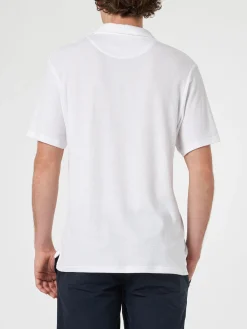 Weißes Herren-Terry-Poloshirt Jeremy