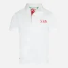 Weißes Poloshirt aus Baumwoll-Piqué mit Stickerei für Jungen