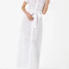 Weißes Sangallo-Kleid für Damen Keira