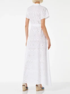 Weißes Sangallo-Kleid für Damen Keira