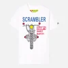 Weißes Scrambler-Baumwoll-T-Shirt