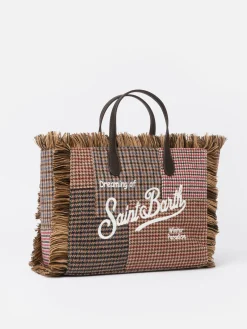 Wollhandtasche Colette mit Hahnentritt-Muster